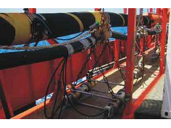 Cañones de aire utilizados como fuente de energía a bordo del B.I.O. Hespérides.